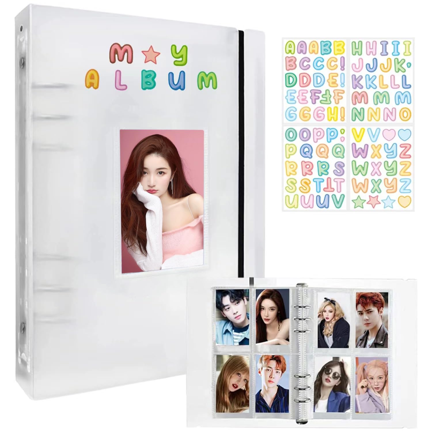 Amazon.com: A5 Photocard Binder - 200 Pockets Kpop Album, Clear